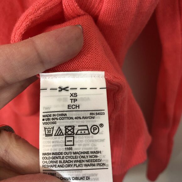 Old Navy NWT Women's Open Front Lightweight Cardigan Sweater Coral Size XS - Picture 4 of 7